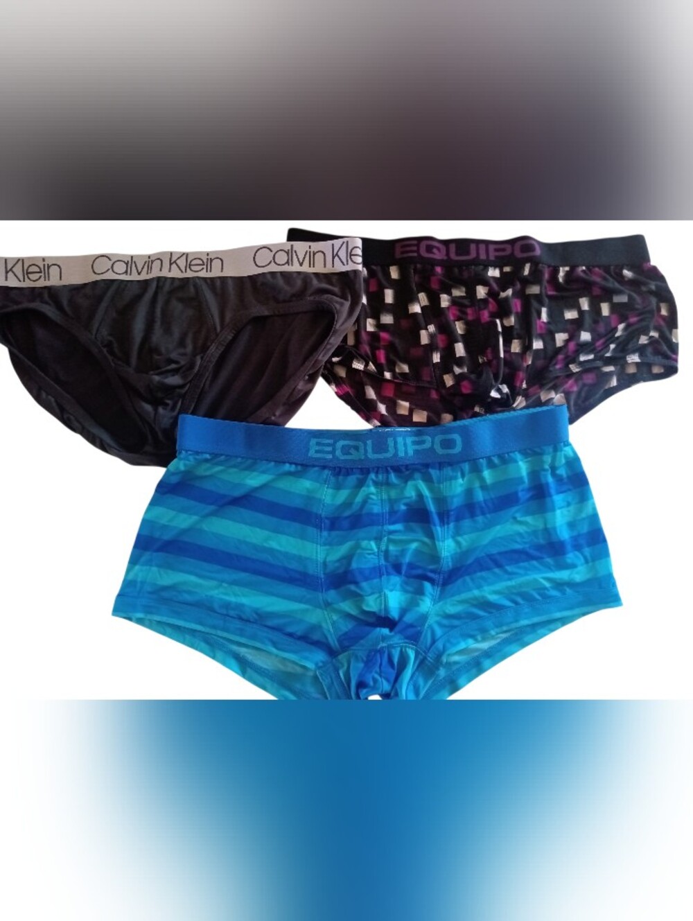 2 Equipo Microfiber Stretch Briefs 1 Calvin Klein Black Briefs Size XL NWOT